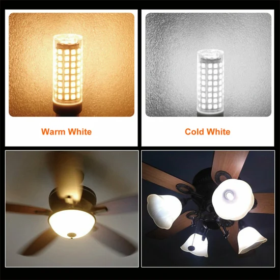 Luces LED regulables Mini 102 bombillas LED de maíz G4 G9 Ba15D E11 E12 E14 E17 9W reemplazar lámparas halógenas de 80W 220V 110V para casa